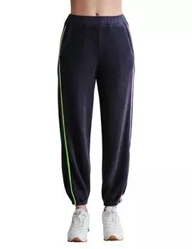 Спортивные штаны из искусственной шерпы темно-синего цвета Sundry