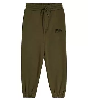 Спортивные штаны из смесового хлопка Kenzo, зеленый