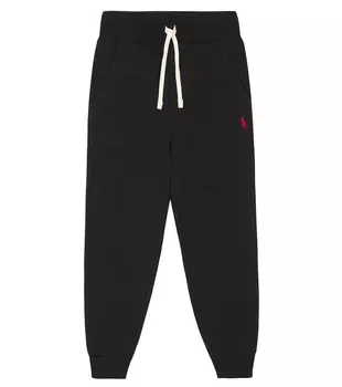 Спортивные штаны из смесового хлопка Polo Ralph Lauren, черный