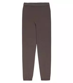 Спортивные штаны из смесовой шерсти Rick Owens, коричневый
