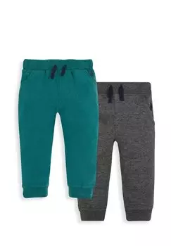 Спортивные штаны JOGGERS 2-PACK JoJo Maman Bb, цвет forest green charcoal grey