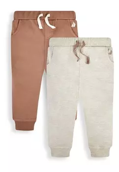 Спортивные штаны JOGGERS 2-PACK JoJo Maman Bb, цвет brown natural