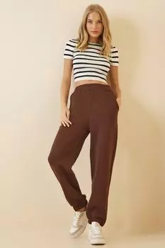 Спортивные штаны - Коричневые - Джоггеры Happiness stanbul, коричневый