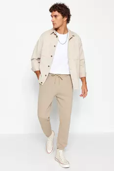 Спортивные штаны - Коричневые - Прямые Trendyol, коричневый