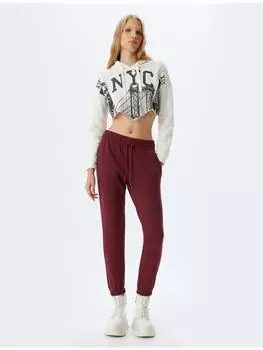 Спортивные штаны KOTON, цвет bordo