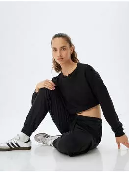 Спортивные штаны KOTON Sweathose, черный