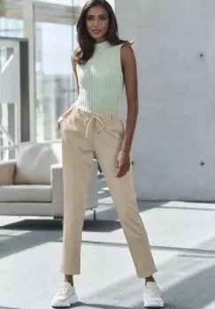 Спортивные штаны LASCANA, песочный