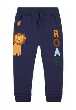 Спортивные штаны LION APPLIQUE PET IN POCKET- REGULAR FIT JoJo Maman Bb, синий