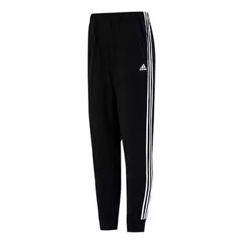 Спортивные штаны Men's adidas 3s Jog Tp Tri Stripe Splicing Bundle Feet Sports Pants/Trousers/Joggers Autumn Black, черный