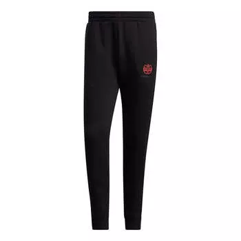 Спортивные штаны Men's adidas neo Ssfv1 Knit Tp Athletics Sports Fleece Lined Bundle Feet Long Pants/Trousers Black, мультиколор