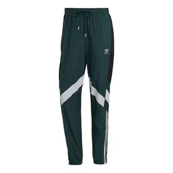 Спортивные штаны Men's adidas originals Woven Tp Logo Printing Elastic Waistband Drawstring Sports Pants/Trousers/Joggers Green, зеленый
