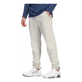 Спортивные штаны Men's adidas Solid Color Logo Straight Sports Pants/Trousers/Joggers White, белый