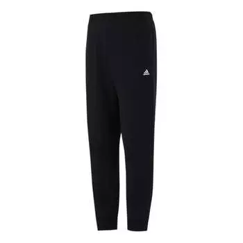 Спортивные штаны Men's adidas Solid Color Small Logo Sports Stylish Long Pants/Trousers Black, черный