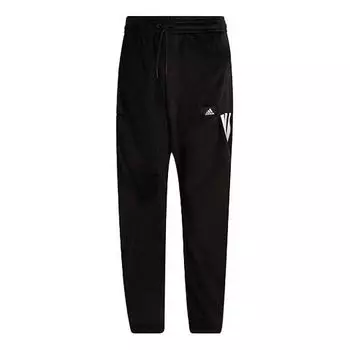 Спортивные штаны Men's adidas Waist Adjustable Bundle Feet Sports Pants/Trousers/Joggers Black, черный