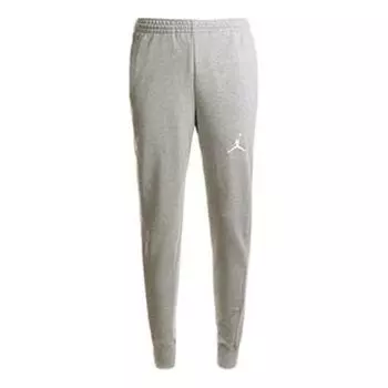 Спортивные штаны Men's Air Jordan Flight Fleece Embroidered Logo Fleece Lined Bundle Feet Sports Pants/Trousers/Joggers Gray, серый
