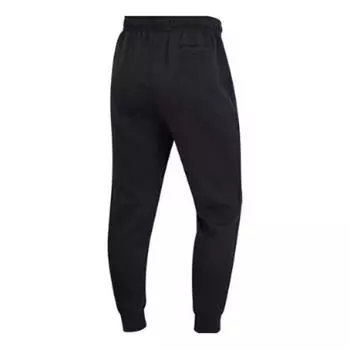 Спортивные штаны Men's Air Jordan Logo Printing Fleece Lined Stay Warm Drawstring Bundle Feet Sports Pants/Trousers/Joggers Black, черный