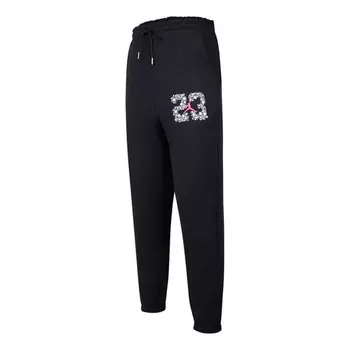 Спортивные штаны Men's Jordan 23 Fleece Alphabet Printing Sports Pants/Trousers/Joggers Black, Черный