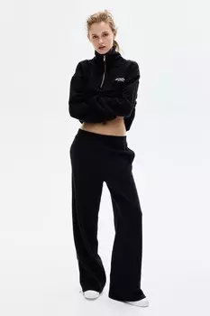 Спортивные штаны на молнии H&M, черный
