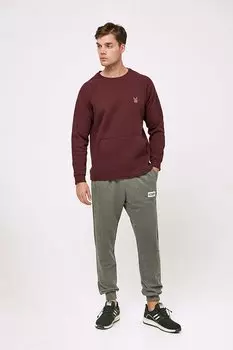 Спортивные штаны New Style с принтом и эластичными штанинами Fullamoda, антрацит