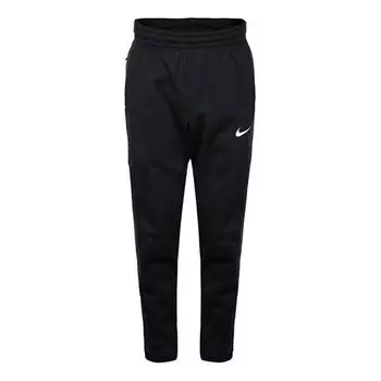 Спортивные штаны Nike THERMA Fleece Drawstring Sports Basketball Long Pants Black, черный
