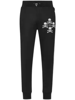 Спортивные штаны Philipp Plein Skull & Bones, черный