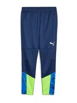 Спортивные штаны PUMA Slim fit Workout Pants IndividualCUP, синий/темно-синий