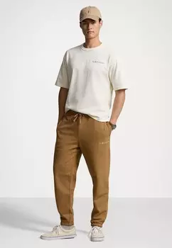 Спортивные штаны RELAXED FIT LOGO FLEECE TRACKSUIT BOTTOM Ralph Lauren, серо-коричневый