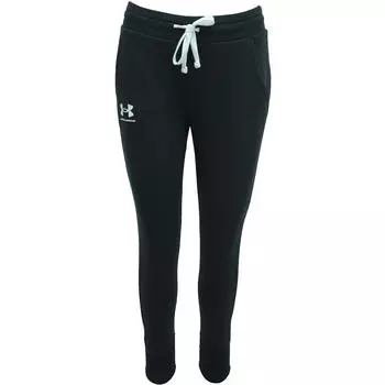 Спортивные штаны Rival Fleece Jogger Women UNDER ARMOUR, черно-белый