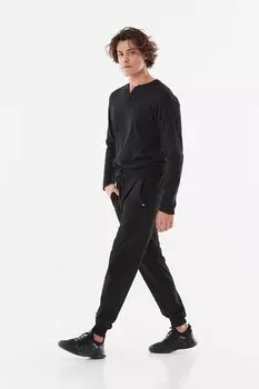 Спортивные штаны с эластичной резинкой на талии Fullamoda, черный