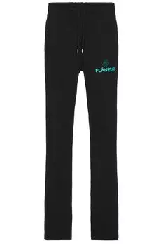 Спортивные штаны с цветочным рисунком Flaneur, черный