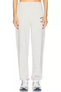 Спортивные штаны с гербом университета Sporty & Rich, цвет Heather Gray & Navy