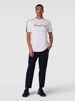 Спортивные штаны с изящным дизайном ARMANI EXCHANGE, темно-синий