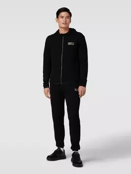 Спортивные штаны с изящным дизайном EA7 Emporio Armani, черный