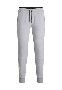 Спортивные штаны с карманами на молнии мужские Jack & Jones, цвет Light Grey
