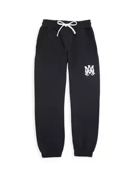 Спортивные штаны с логотипом Little Kid's & Kid's Amiri, черный