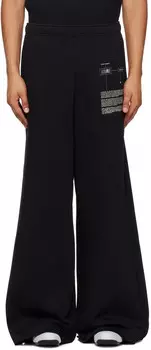 Спортивные штаны с напечатанным логотипом MM6 Maison Margiela, черный