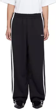 Спортивные штаны с овальным логотипом VETEMENTS, черный