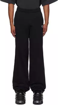 Спортивные штаны с овальным логотипом VETEMENTS, черный