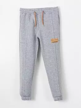 Спортивные штаны с принтом и эластичной резинкой на талии для мальчиков Ml Kids, серый