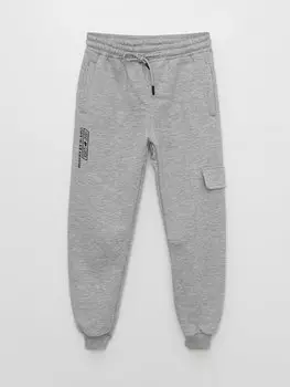 Спортивные штаны с принтом и эластичной резинкой на талии для мальчиков Ml Kids, серый