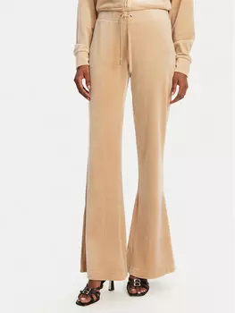 Спортивные штаны с расклешенными штанинами Christine JCWBJ125304 Juicy Couture, бежевый
