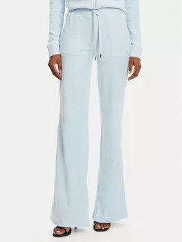 Спортивные штаны с расклешенными штанинами Layla JCSEBJ001 Juicy Couture, голубой