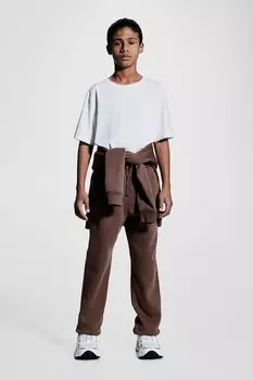 Спортивные штаны с текстовым мотивом H&M, мультиколор