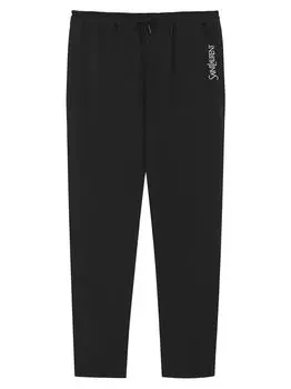 Спортивные штаны Saint Laurent из креп-сатина Saint Laurent, нуарный