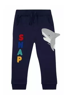 Спортивные штаны SHARK APPLIQUE PET IN POCKET JOGGERS-REGULAR FIT JoJo Maman Bb, синий