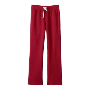 Спортивные штаны школьной формы Lands' End для девочек 2–20 лет, красный