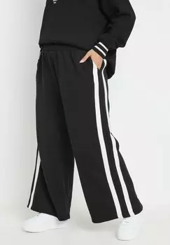 Спортивные штаны SIDE STRIPE WIDE LEG JOGGERS Yours Clothing, черный