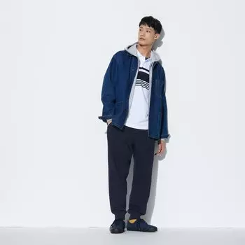 Спортивные штаны (стандартная длина 65-71см) UNIQLO, темно-синий