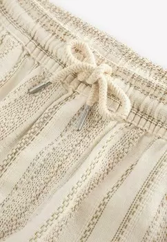 Спортивные штаны Striped Textured Dock Regular Fit Next, крапчатый бежевый