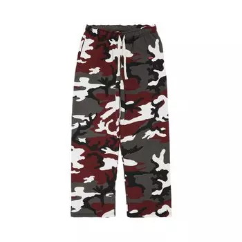 Спортивные штаны Supreme Small Box с шнурком, красный камуфляж